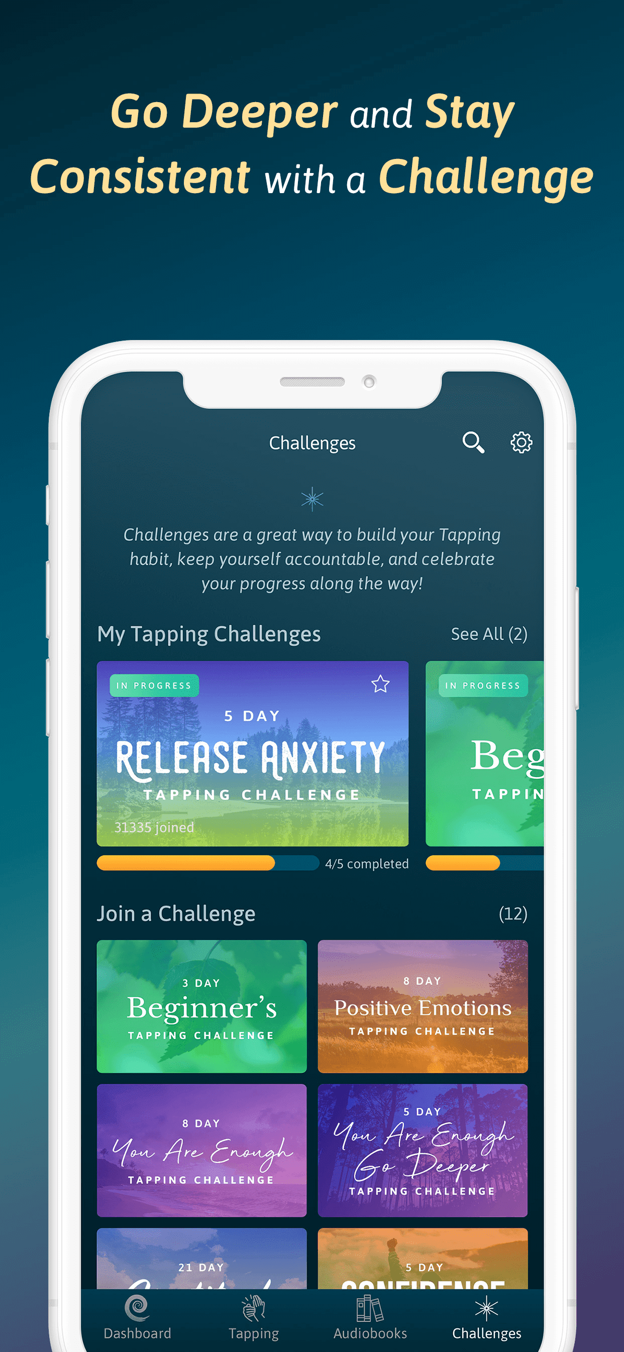 The Tapping Solution App - Meditation Index